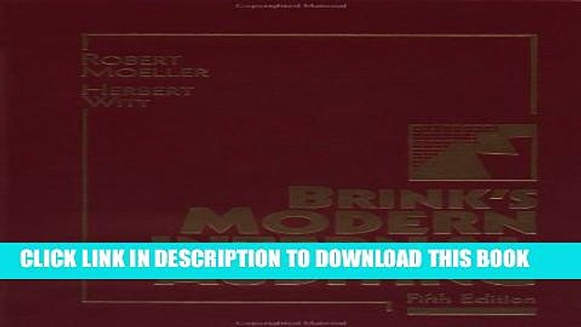 [PDF] Brink s Modern Internal Auditing, 5th Edition Popular Colection