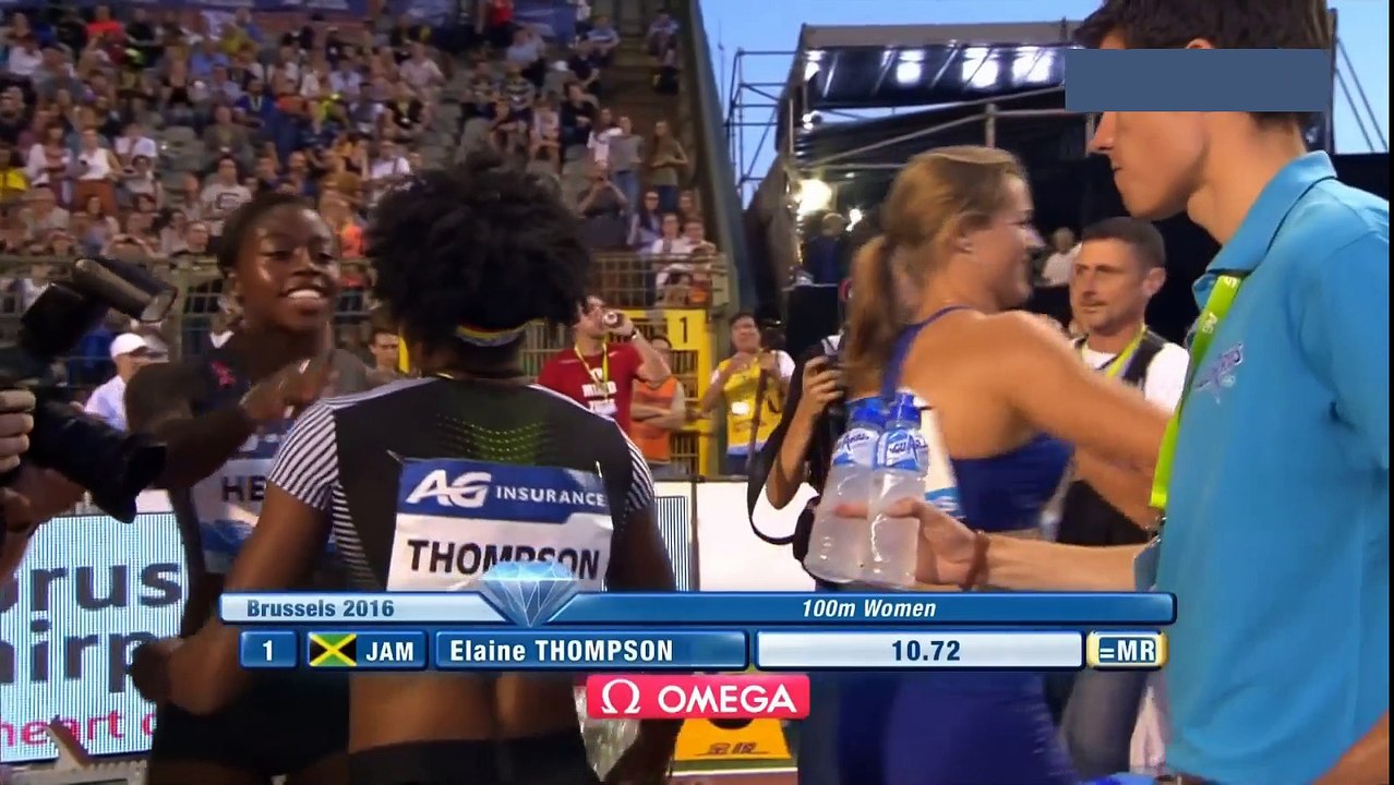 Elaine Thompson (Jamaica) wins 100m Women's HD Diamond League Brussels 2016