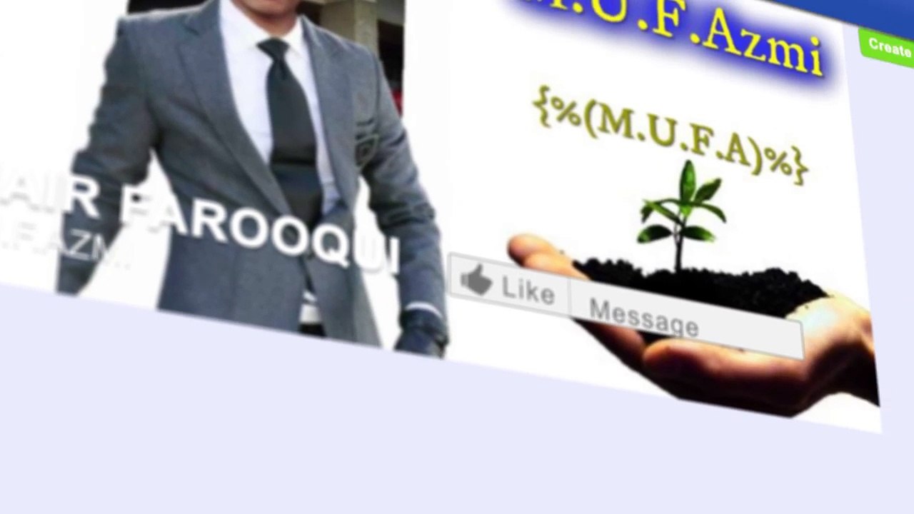 Facebook Presentation Of M.U.F.Azmi