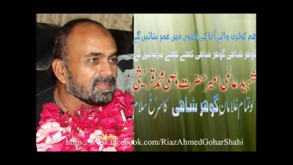 Hazrat Wasi Muhammad Qureshi Shaheed (RA) - Shehzad-e-Gohar Shahi