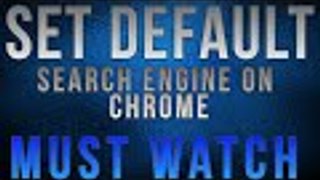 How To Set Default Search Engine On Chrome Browser - Urdu/Hindi