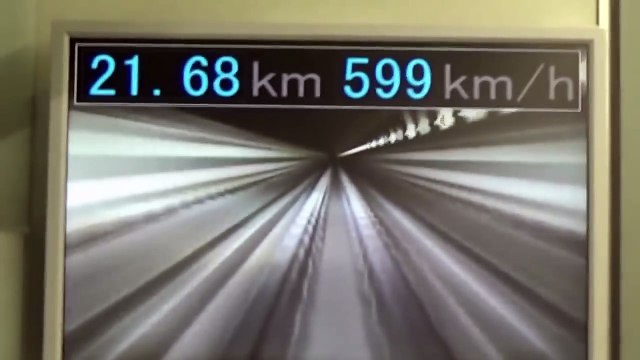 The fastest train in the world - Speed 603 km-h Japanese Maglev Train_HD