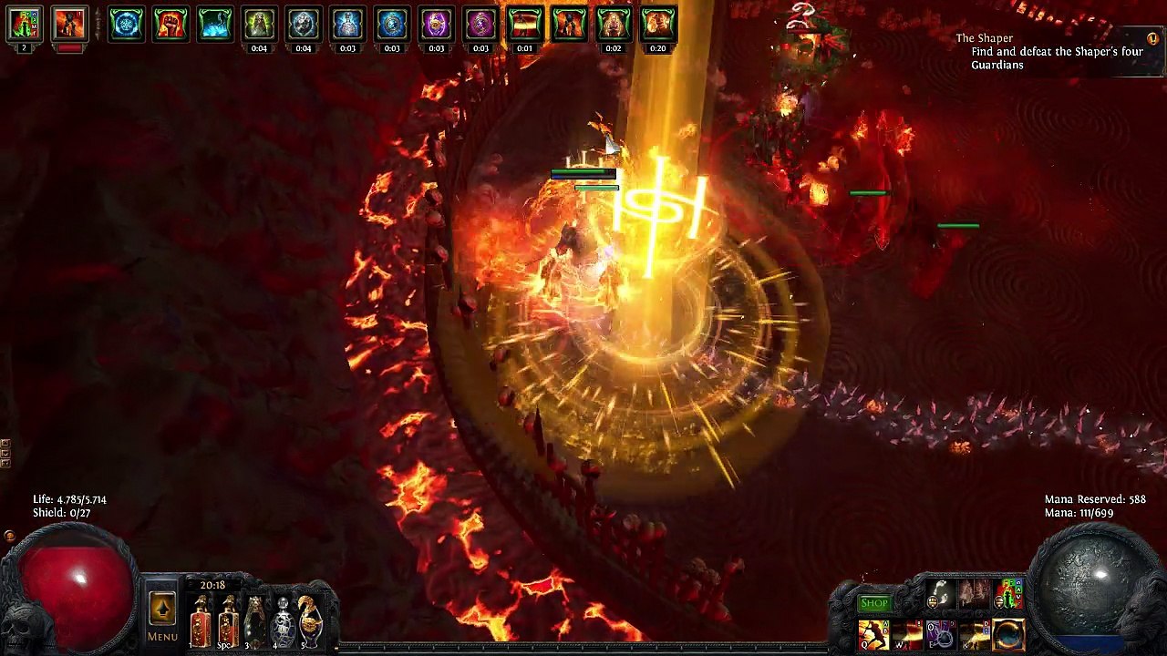 PoE Shaper Fight Fail 1hp