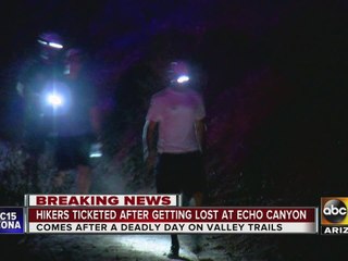 Hikers ticketed after getting lost on Phoenix mountain