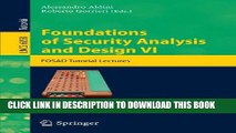 [PDF] Foundations of Security Analysis and Design VI: FOSAD Tutorial Lectures (Lecture Notes in