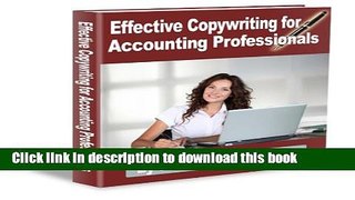 Read Effective Copywriting For Accounting Professionals  Ebook Free