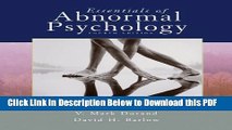 [Read] Essentials of Abnormal Psychology (with CD-ROM) (Available Titles CengageNOW) Popular Online