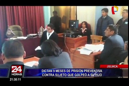 Puno: dictan nueve meses de prisión preventiva para padre que golpeó a su hijo