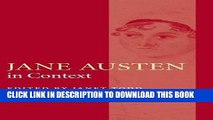 [PDF] Jane Austen in Context (The Cambridge Edition of the Works of Jane Austen) Full Online
