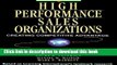Read High Performance Sales Organizations: Achieving Competitive Advantage in the Global