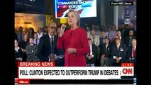 CNN News 9-9-16 New POLL - CLINTON EXPECTED TO OUTPERFORM TRUMP IN DEBATES