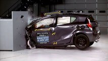 2015 Toyota Prius c small overlap IIHS crash test