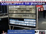 Bordeaux-France-Média Nicolas Hulot à Darwin parlons climat pendant 3 Jours
