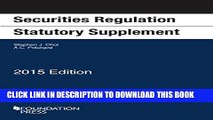 [PDF] Securities Regulation Statutory Supplement (Selected Statutes) Popular Online