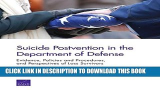 [PDF] Suicide Postvention in the Department of Defense: Evidence, Policies and Procedures, and