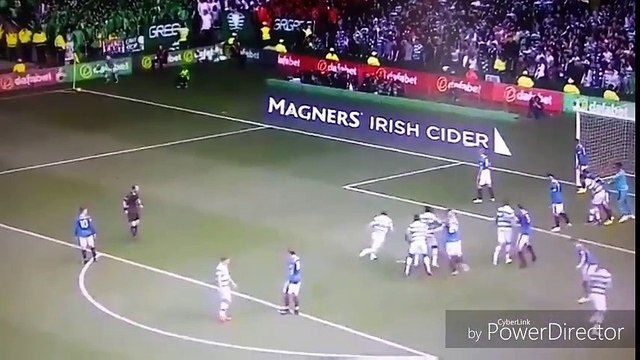 Garner goal Celtic vs Rangers 2-1 10 9 2916