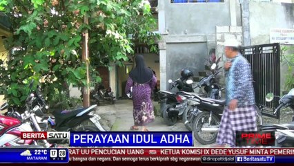 Jemaah Tarekat Naqsabandiyah Shalat Idul Adha di Musala Baitul Makmur