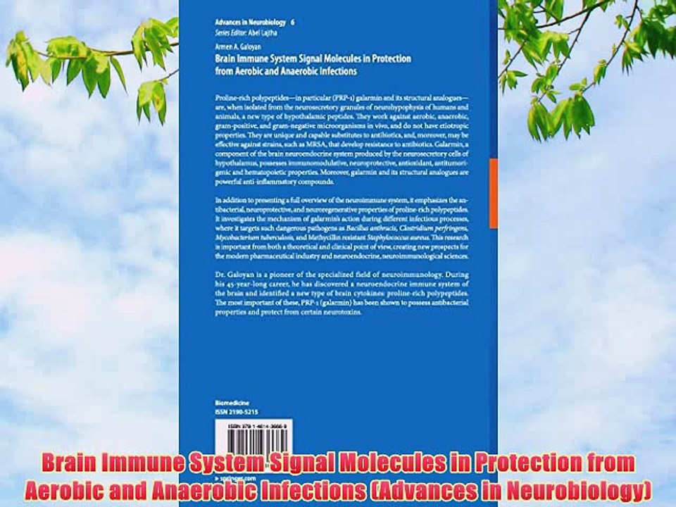 [PDF] Brain Immune System Signal Molecules in Protection from Aerobic and Anaerobic Infections