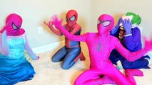 Spiderman Haunted?! - Spiderman vs Joker vs Pink Spidergirl vs Frozen Elsa - Funny Superheroes