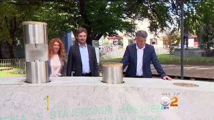 Fontaine à bière publique en Slovénie... WTF