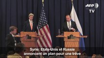 Syrie: Etats-Unis et Russie annoncent un plan pour une trêve