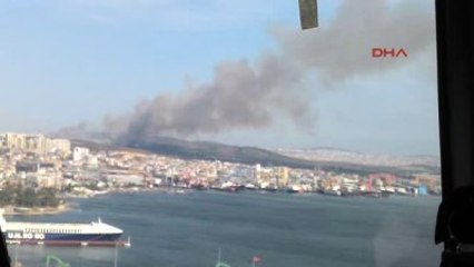 Tuzla'da Askeri Bölgede Yangın