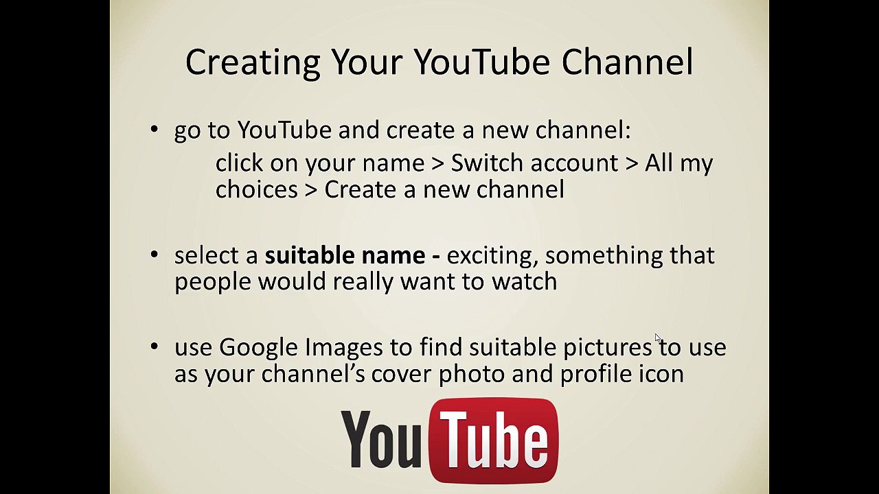 Earn a Living on YouTube Creating a YouTube Channel