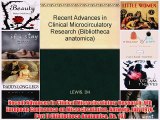 [PDF] Recent Advances in Clinical Microcirculatory Research: 9th European Conference on Microcirculation