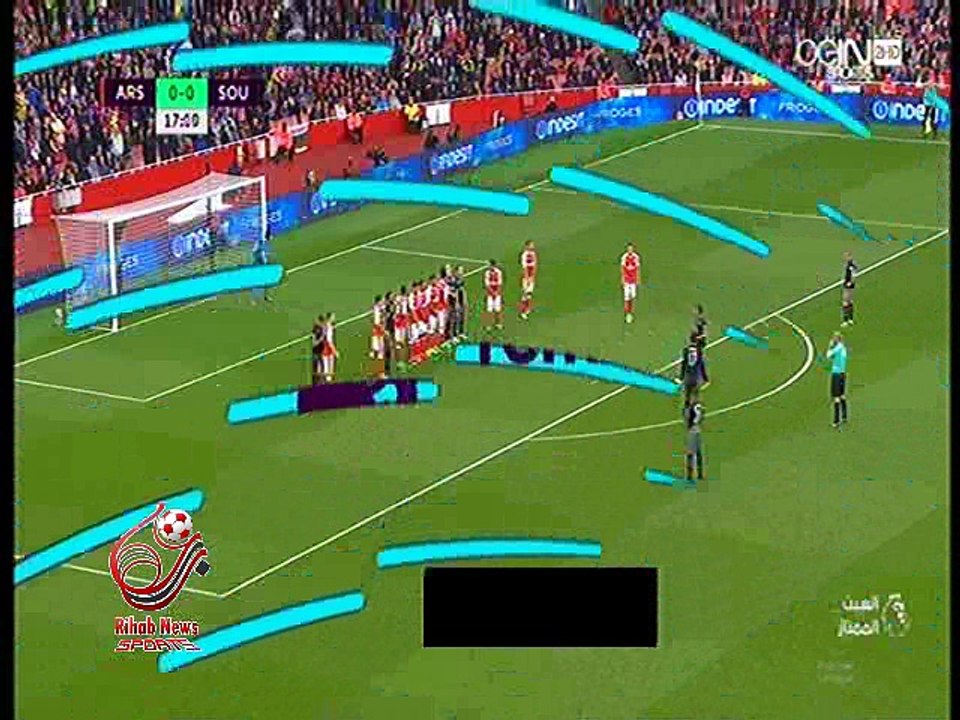 اهداف مباراة ( آرسنال 2-1 ساوثهامتون ) الدوري الانجليزي