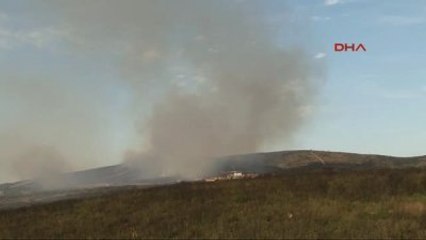 Tuzla'da Askeri Bölgede Yangın