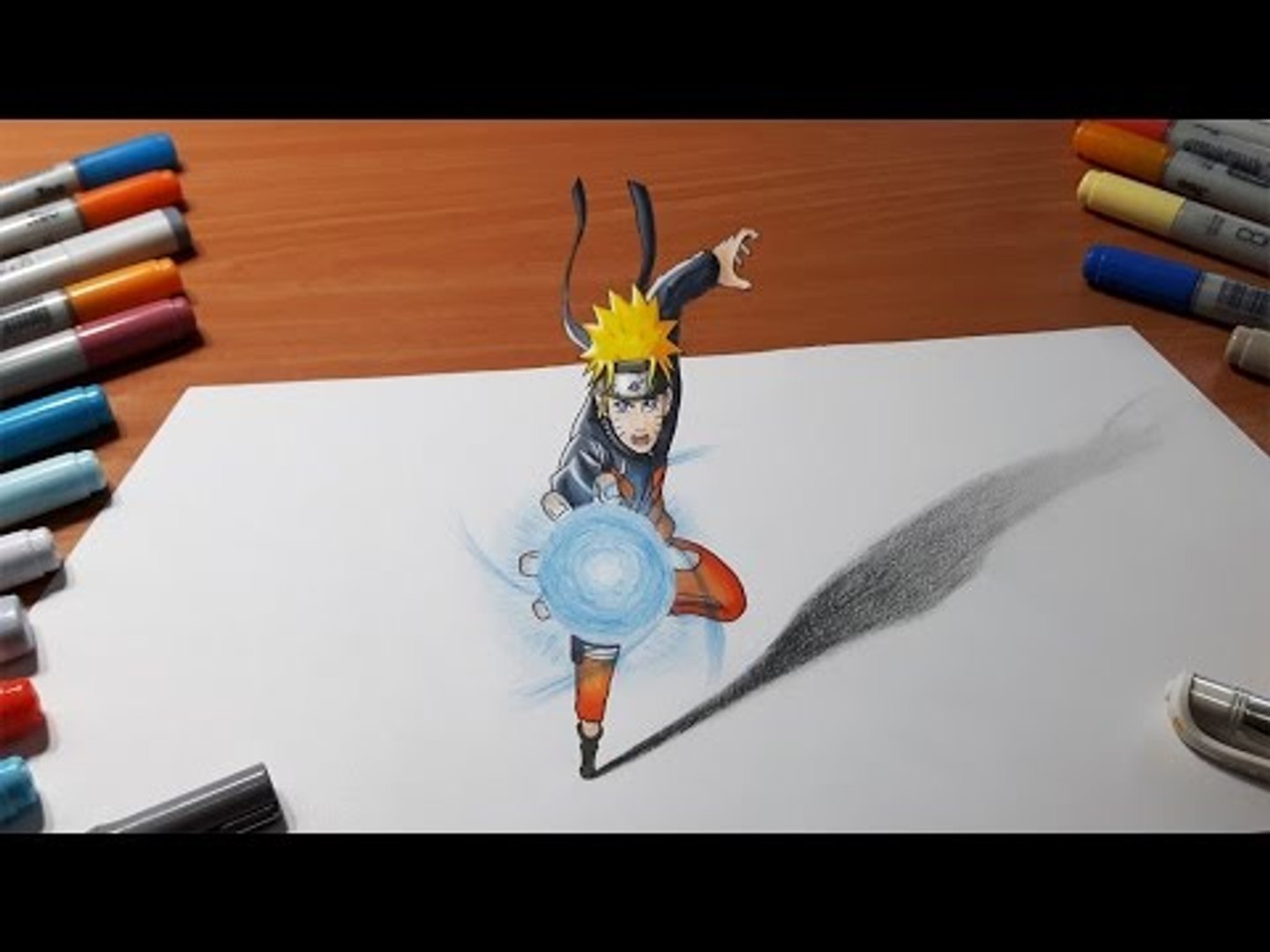 Dessiner Naruto Rasengan In 3d