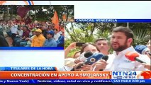 “Muchísimas gracias por la solidaridad”: Alcalde David Smolansky tras concentración en su apoyo en Caracas