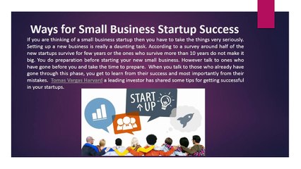 Ways for Small Business Startup Success