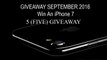 5 (FIVE) GIVEAWAY - WIN AN APPLE IPHONE 7 - INTERNATIONAL GIVEAWAY {OPEN}