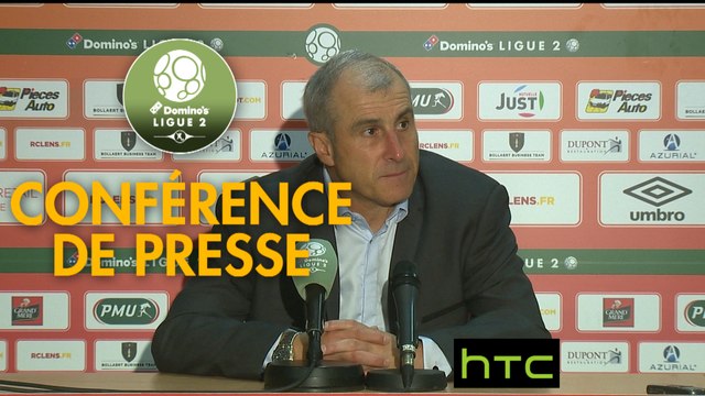 Conférence de presse RC Lens - FBBP 01 (1-1) : Alain CASANOVA (RCL) - Hervé DELLA MAGGIORE (BBP) - 2016/2017