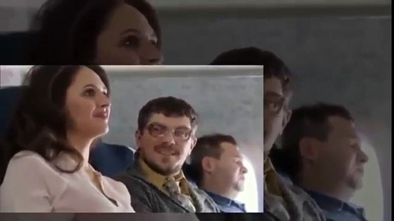 Watch the reaction? When a girl undressed in flight and A man who dared to touch her breast.