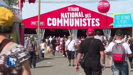 A la Fête de l'Huma, les candidats de gauche tentent de séduire l'électorat communiste