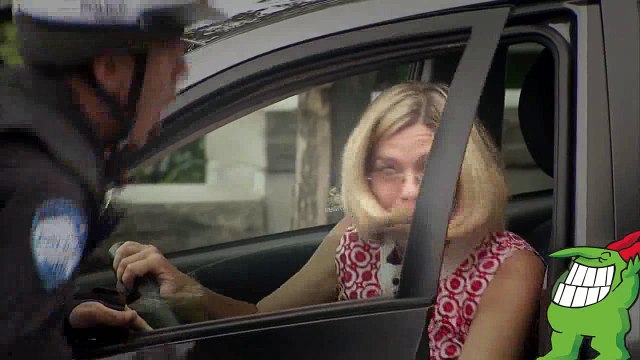 Rollerblading Cop Ends up in the Trash - Just For Laughs Gags