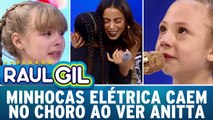 Minhocas Elétricas choram MUITO ao ver Anitta entrar no palco