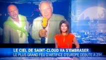 Michel Chevalet, Jean Eric Ougier, Patrick Jolly au grand feu d'artifice de Saint Cloud, Itélé 10/09/2016
