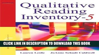 New Book Qualitative Reading Inventory (5th Edition)