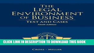 New Book The Legal Environment of Business: Text and Cases