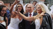 Putin'den Genç Kızlarla Fotoğraf Şov!