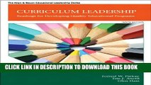 [PDF] Curriculum Leadership: Readings for Developing Quality Educational Programs (10th Edition)