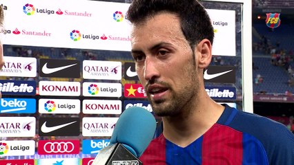 Sergio Busquets valora la derrota contra el Alavés