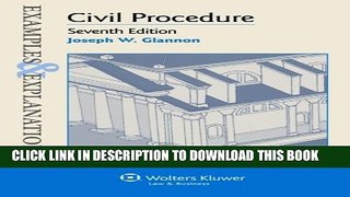 New Book Civil Procedure, 7th Edition (Examples   Explanations)