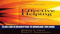 Collection Book Effective Helping: Interviewing and Counseling Techniques