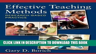 New Book Effective Teaching Methods: Research-Based Practice (8th Edition)