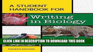 New Book A Student Handbook for Writing in Biology