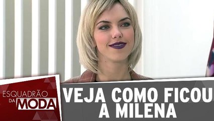 Veja como ficou Milena após a abordagem
